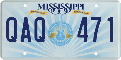 MS license plate QAQ471