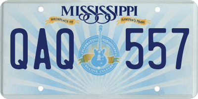 MS license plate QAQ557