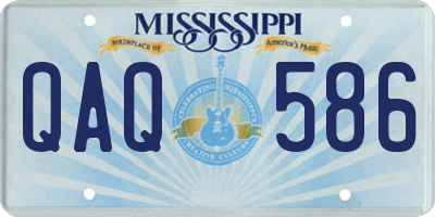 MS license plate QAQ586
