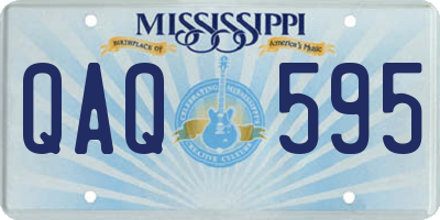 MS license plate QAQ595