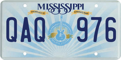 MS license plate QAQ976