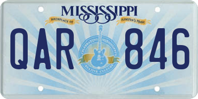MS license plate QAR846