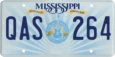 MS license plate QAS264