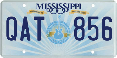 MS license plate QAT856