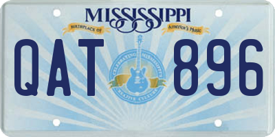 MS license plate QAT896