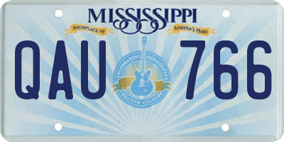 MS license plate QAU766