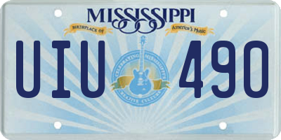 MS license plate UIU490