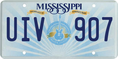MS license plate UIV907