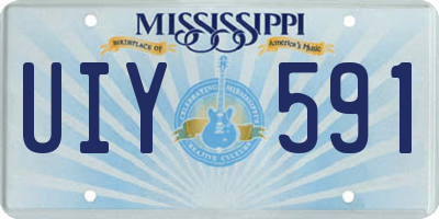 MS license plate UIY591