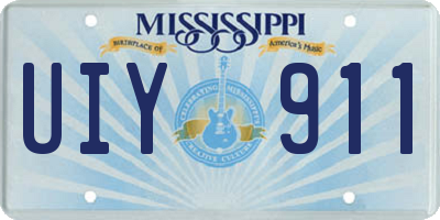 MS license plate UIY911