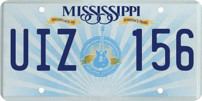 MS license plate UIZ156