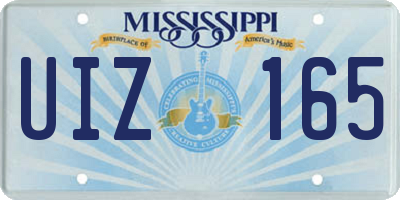 MS license plate UIZ165