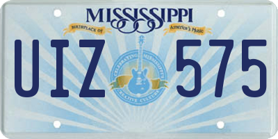 MS license plate UIZ575