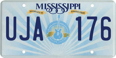 MS license plate UJA176