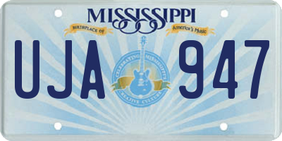MS license plate UJA947