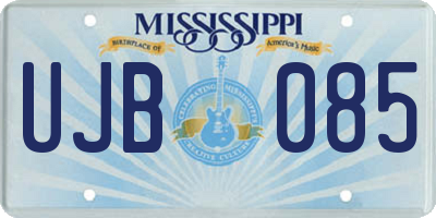 MS license plate UJB085