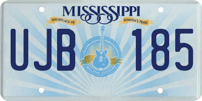 MS license plate UJB185