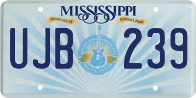 MS license plate UJB239