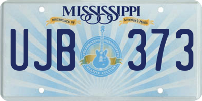 MS license plate UJB373