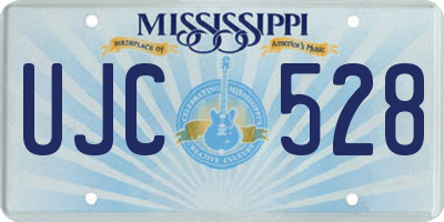 MS license plate UJC528