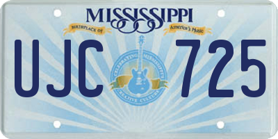 MS license plate UJC725