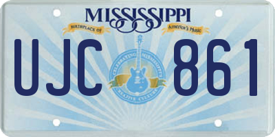 MS license plate UJC861