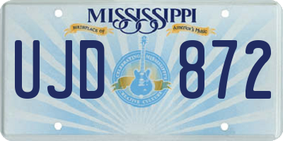 MS license plate UJD872