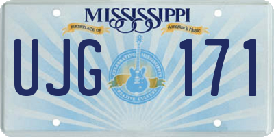 MS license plate UJG171