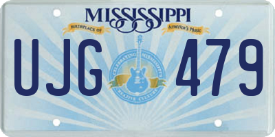 MS license plate UJG479