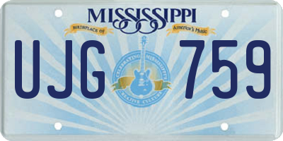 MS license plate UJG759