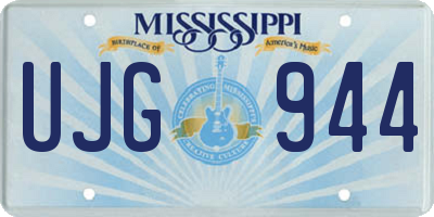 MS license plate UJG944