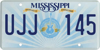 MS license plate UJJ145