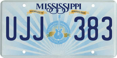 MS license plate UJJ383
