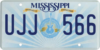 MS license plate UJJ566