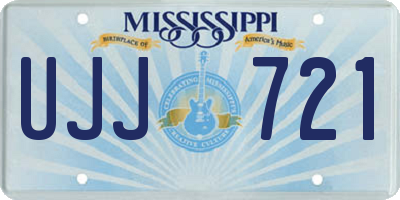 MS license plate UJJ721