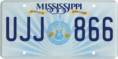 MS license plate UJJ866