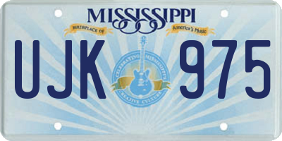 MS license plate UJK975