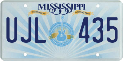 MS license plate UJL435