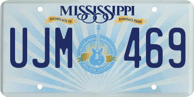 MS license plate UJM469