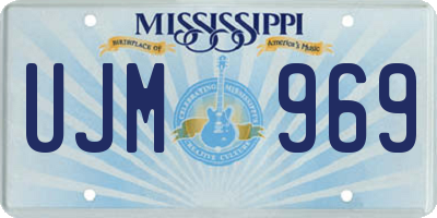 MS license plate UJM969