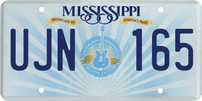 MS license plate UJN165