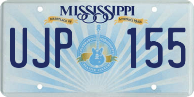 MS license plate UJP155