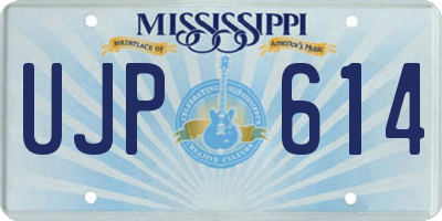 MS license plate UJP614