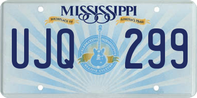 MS license plate UJQ299