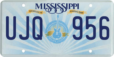 MS license plate UJQ956