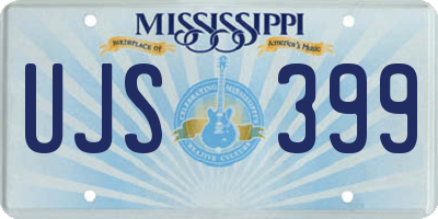 MS license plate UJS399