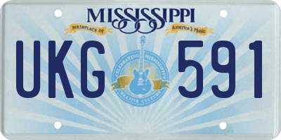 MS license plate UKG591
