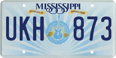 MS license plate UKH873