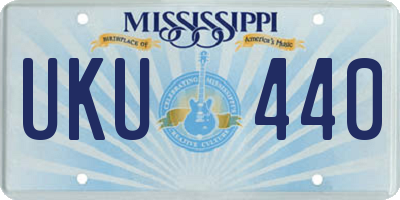 MS license plate UKU440