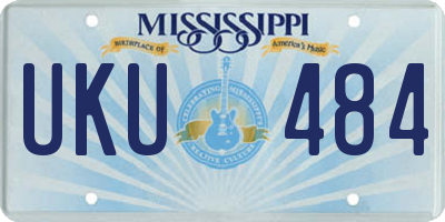 MS license plate UKU484